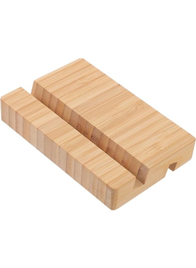 Wooden Phone Stand – Elegant Bamboo Stand for Desk, Kitchen, or Office – Compatible with All Mobile Phones - Image 4